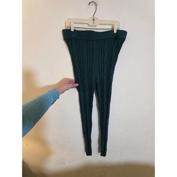 Torrid Women's Size 2(18/20)Green Cable Knit Sweater Lounge Leggings Soft NWT's - Picture 4 of 10